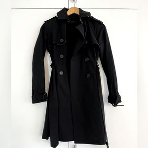 Club Monaco Classic Trench Coat - Black XS